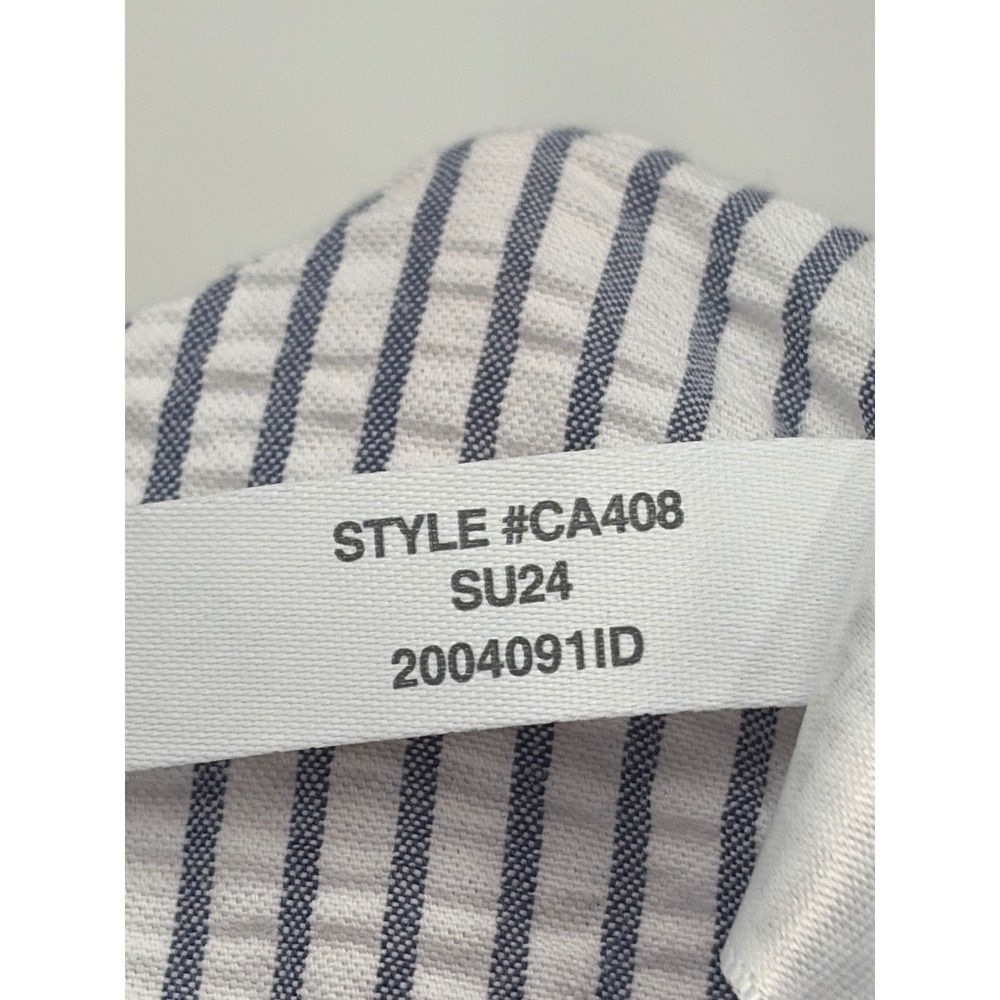 J.Crew Factory Halter Seersucker Stripe Midi Dress Blue White‎ 14 Sum 2024 - Picture 10 of 10